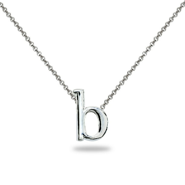 The Letter "B" 925 Sterling Silver Pendant Corona Sun Jewelry b 